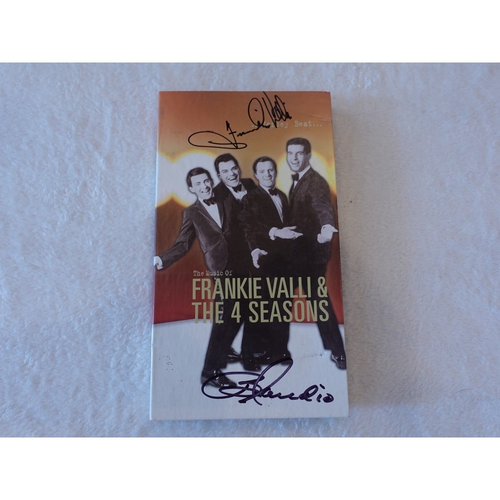 Autographed Frankie Valli Bob Gaudio Jersey Beat Four Seasons CD DVD Box Set